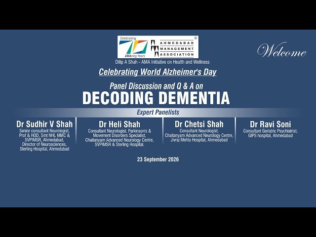 Celebrating World Alzheimer’s Day – Panel Discussion and Q & A on DECODING DEMENTIA