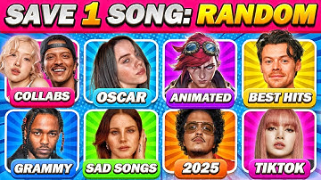 SAVE ONE SONG 🎵 Random Rules Edition #2🔥✨(6 Songs Each One) | Music Quiz Challenge