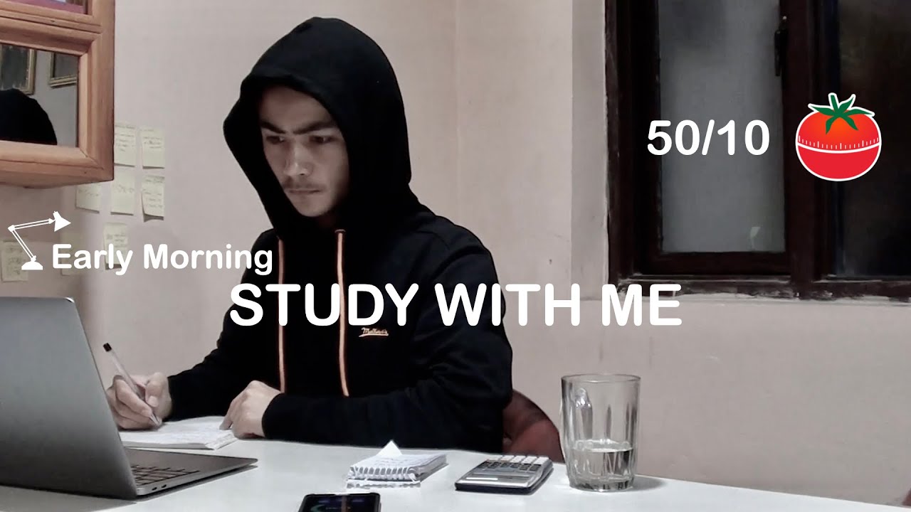 Real Time 2-Hour Study With Me : 50/10 Pomodoro - Background Noise (No ...