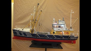 SCRATCH BUILT 1/25 Scale RC Beam Trawler PART 2