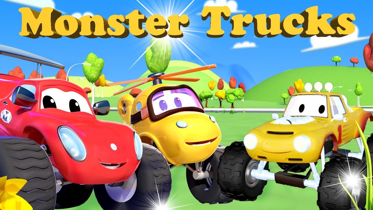 Monster Trucks Racing Car | Monster Trucks Racing Cartoon | Kids ...
