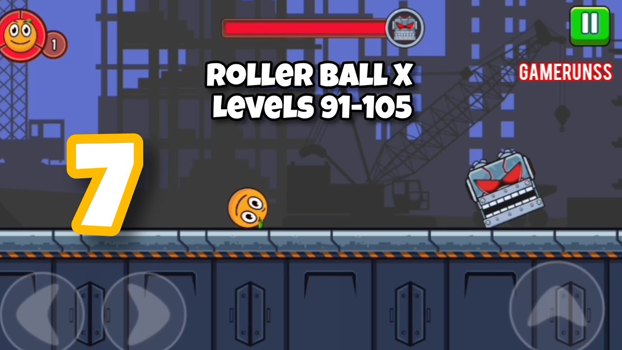Roller Ball X : Bounce Ball - Gameplay Walkthrough Android Part 7 - Levels 91-105