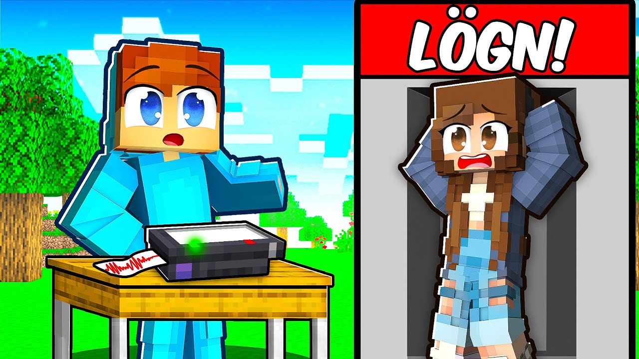 Använder En LÖGNDETEKTOR På Min Crush i Minecraft!