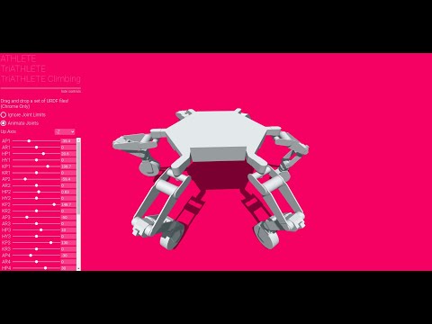 NASA JPL Athlete Robot URDF Webviewer