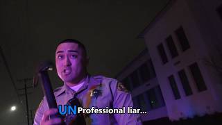 Rookie Cop Thinks He Can Hide LASD Ignorance