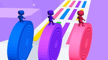 LAYERS ROLL game PRO LEVEL HIGH SCORE 🌈🤪💜 Gameplay All Levels Walkthrough iOS, Android New Game 3D