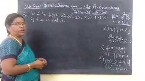 11th B-Maths [Part-58] Ex 5.1-2-5 Differential calculus Gomathi dharmarajan