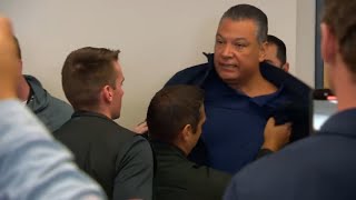 川普官員談解放洛杉磯 民主黨議員提問被趕上銬