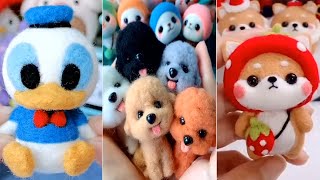 Cute Felted Wool Art #1 🤩 Needle Felting Kawaii DIY Toys 🤩 TikTok Wool Art