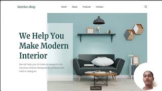 Interior website using html, css, javascript