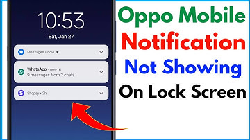 Notification Not Showing On Lock Screen Oppo | Oppo Lock Screen Notification Problem