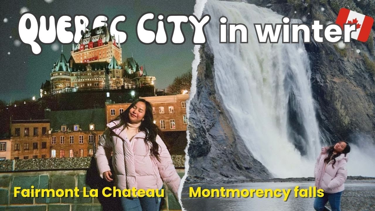 Exploring QUEBEC CITY 🇨🇦 | Montmorency Falls, Old Quebec & Château Frontenac | Milleyjn Aira