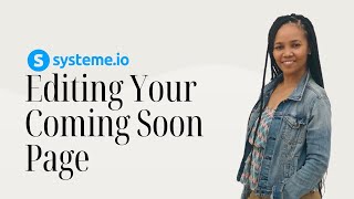 How to Edit Your Coming Soon Template in Systeme.io (Step-by-Step Tutorial)