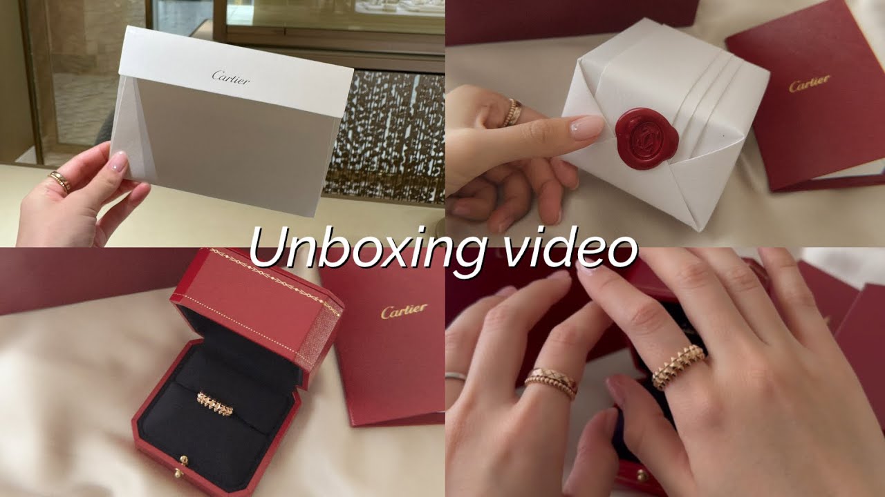 𝙟𝙚𝙬𝙚𝙡𝙧𝙮｜Cartier 開封動画 💍🐆｜カルティエ｜クラッシュドゥカルティエリング｜駆けティエ