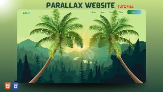 Cool Parallax scrolling Website landing page with HTML, CSS, and JavaScript