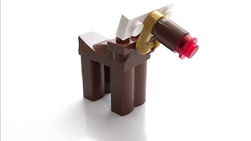 How to Build a LEGO Reindeer from ONLY 10 Bricks! - Tutorial