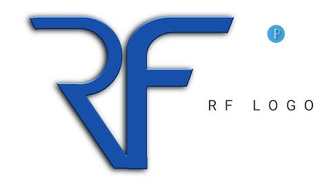 DESIGN AN AMAZING LETTERS RF LOGO  IN MINUTES! #pixellab #viraldesign #logo #nice  @FaizyNhidz ​ ​