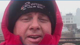 Rain to snow in a  hurry