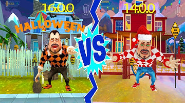 Dark Riddle MOD 16.0.0 Halloween vs Dark Riddle 14.0.0 New Year | Fun Game Neighbor