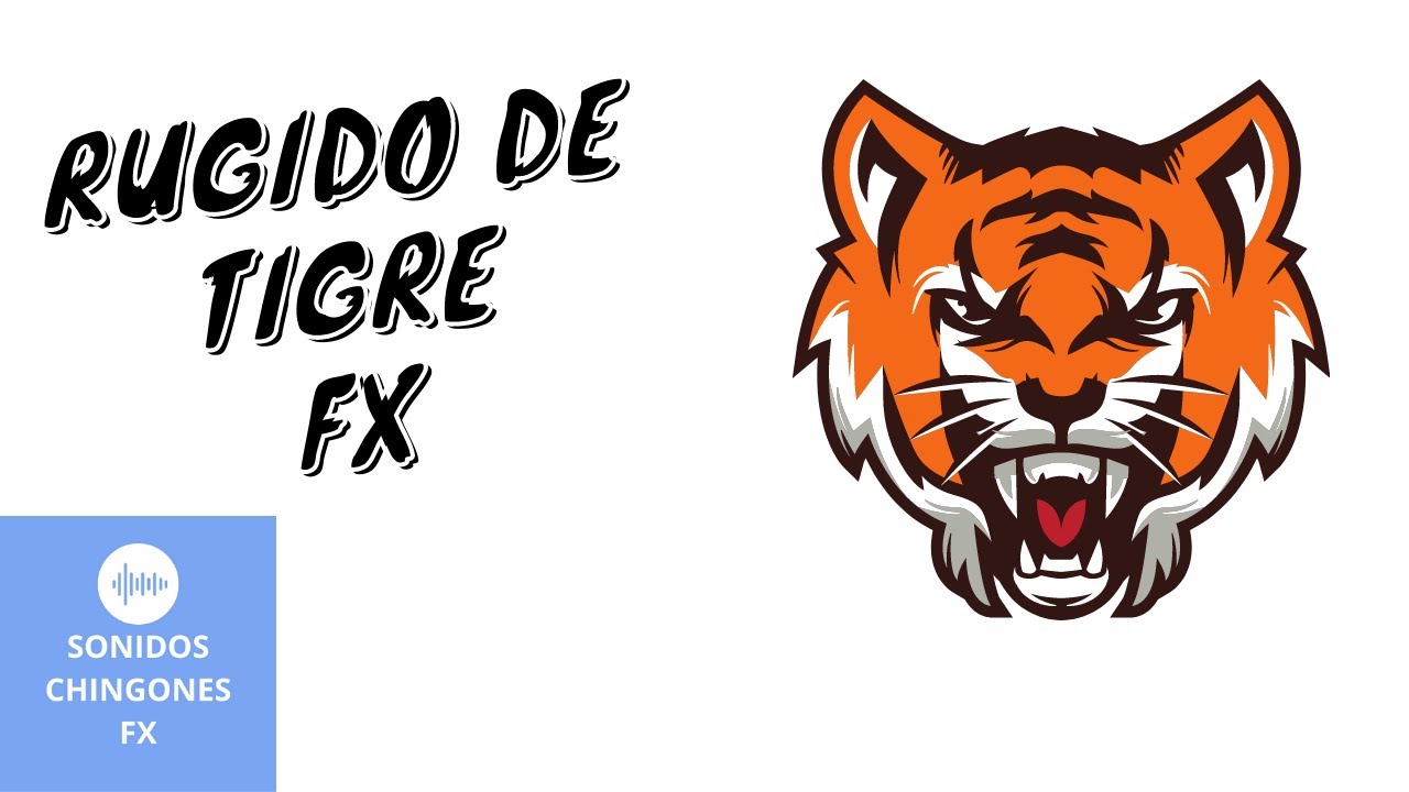 Sonido de Rugido de tigre corto Tiger roar efecto de sonido sound