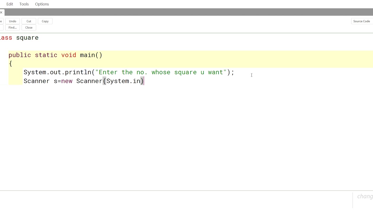 EASIEST WAY TO CREATE A PROGRAM IN JAVA FOR TAKING OUT SQUARES OF A ...