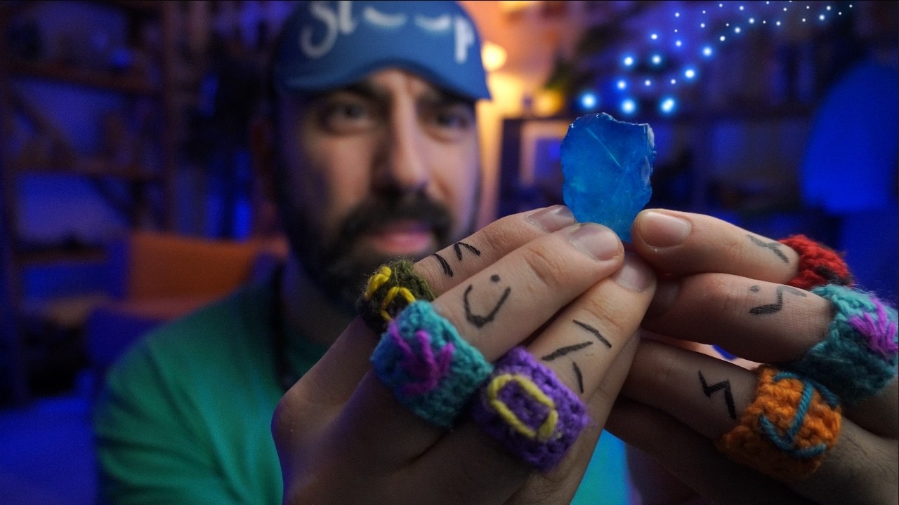 I used only blue tools to open your throat chakra 🌀🔵 ASMR Reiki & Aura ...
