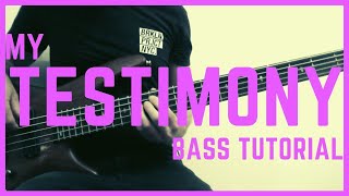 Video thumbnail of "My Testimony Elevation Worship Bass Tutorial"