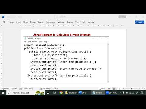 Java Program Simple Interest