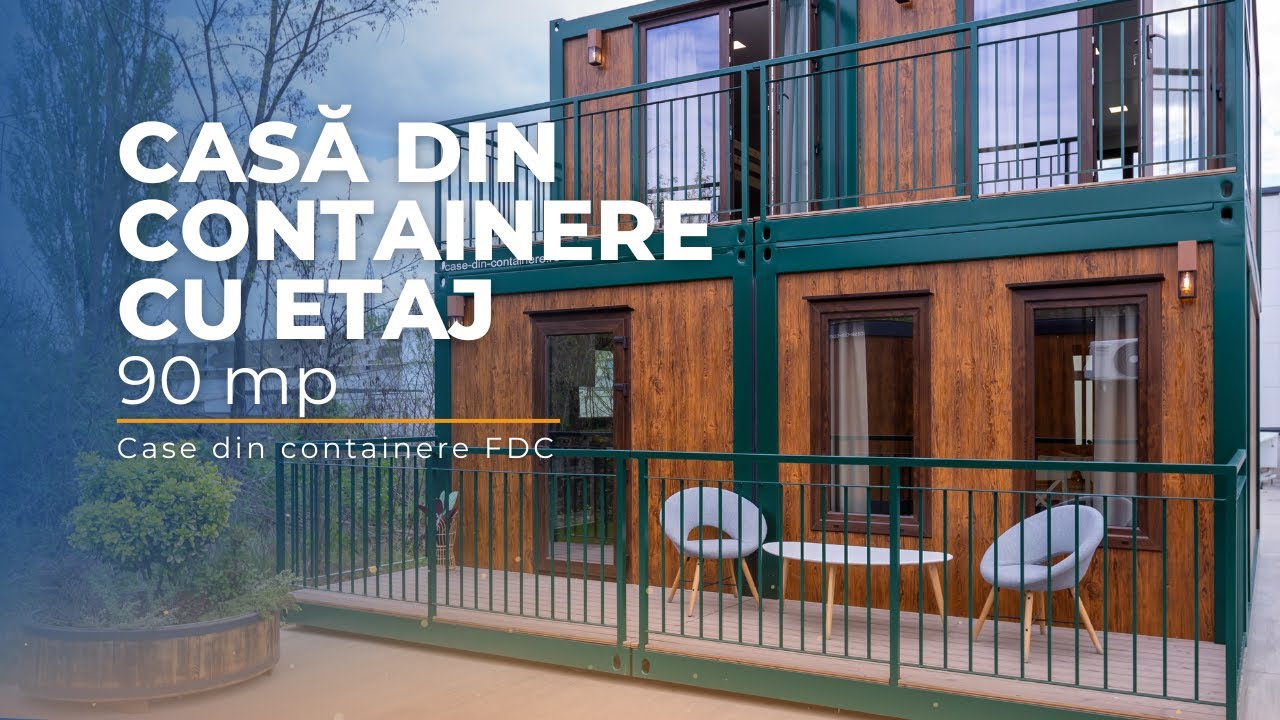 Casa modulara cu etaj 90 mp din Containere FDC