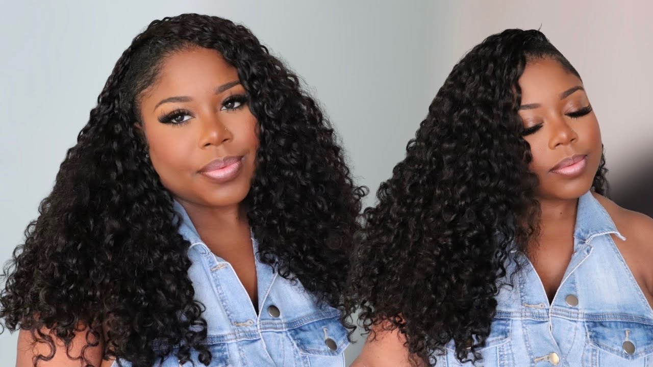 CROCHET BRAIDS - Burmese Curly Invisible Knots | Easy Install | ISeeHair