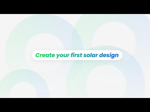 Create your first solar design - video from OSW
