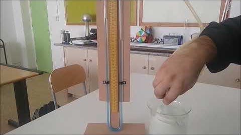 Physics demonstrations. Manometer!