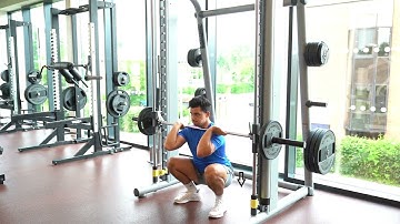 Smith Machine Pause Front Squat | Machine | Strength and Conditioning Exercises