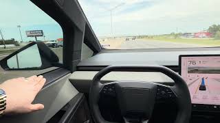 Tesla Cybertruck Road trip from Dallas, TX to Tulsa, OK!!  It's GREAT!! #ev #tesla #roadtrip @tesla 