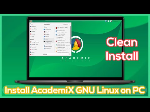 Install AcademiX GNU Linux on PC - Full Disk Installation Step by Step