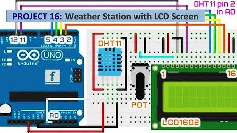 ARDUINO PROJECT 16: Weather Station with LCD Screen