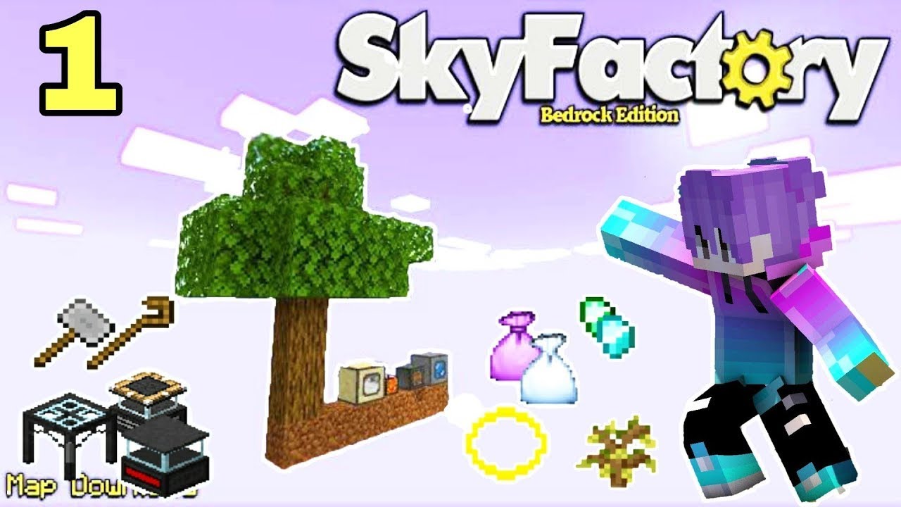 Minecraft bedrock edition Sky Factory survival part 1. | MCPE STAR Hindi.