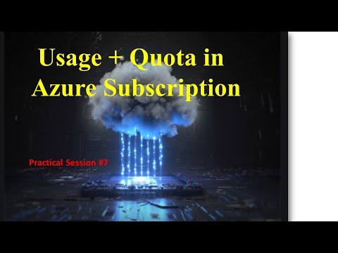 Usage + Quota in Azure Subscription - Cloud Computing