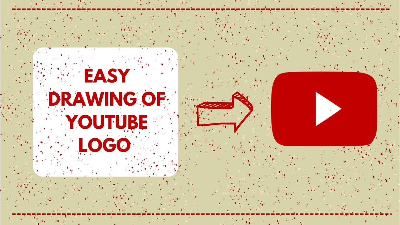 Easy drawing of youtube logo | Step by Step - YouTube