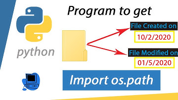 Get file creation and modification date time in Python