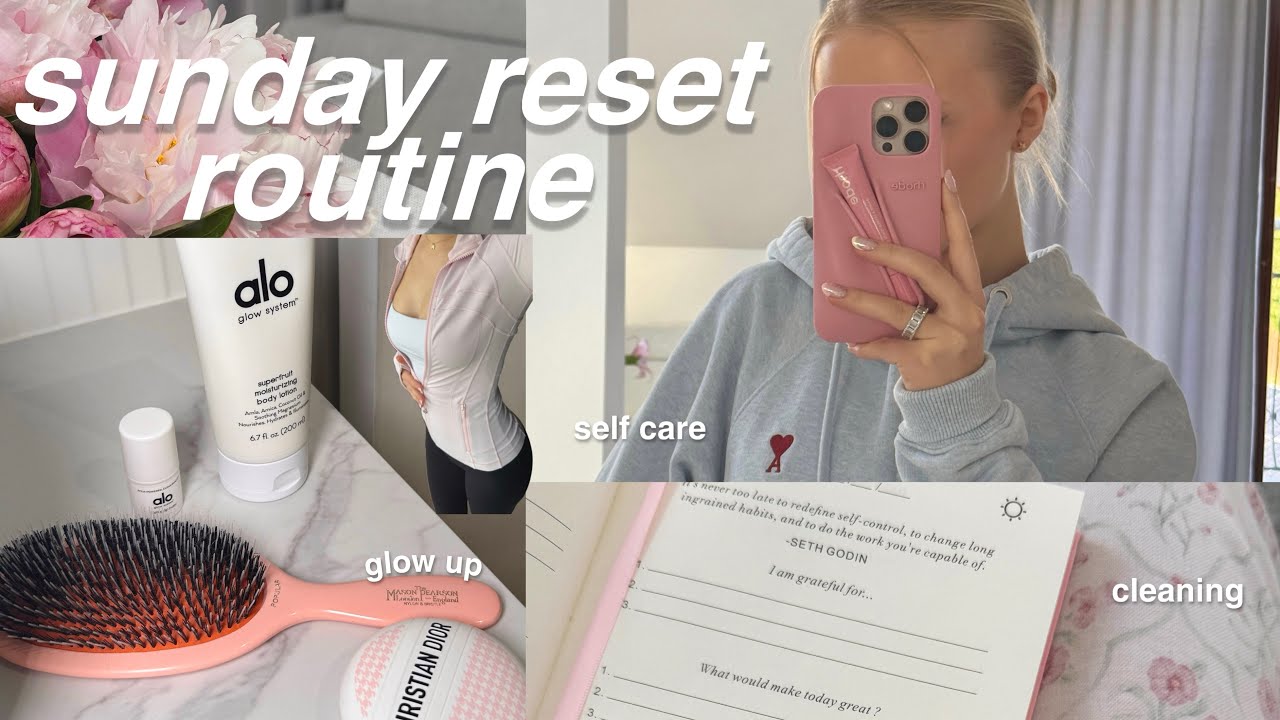SUNDAY RESET ROUTINE | deep clean pokoju | self care | organizacja 🛁 ...