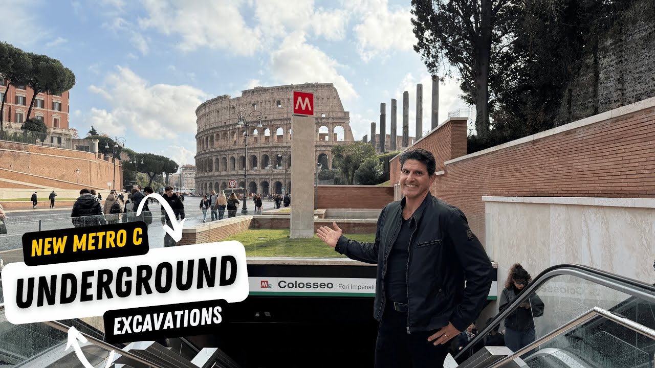 Новые линии метро Рима «Колизей» и «Порта Метрония»: исследуйте археологические памятники.