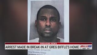 Georgia man arrested in connection with Greg Biffle home burglary investigation more charges possib