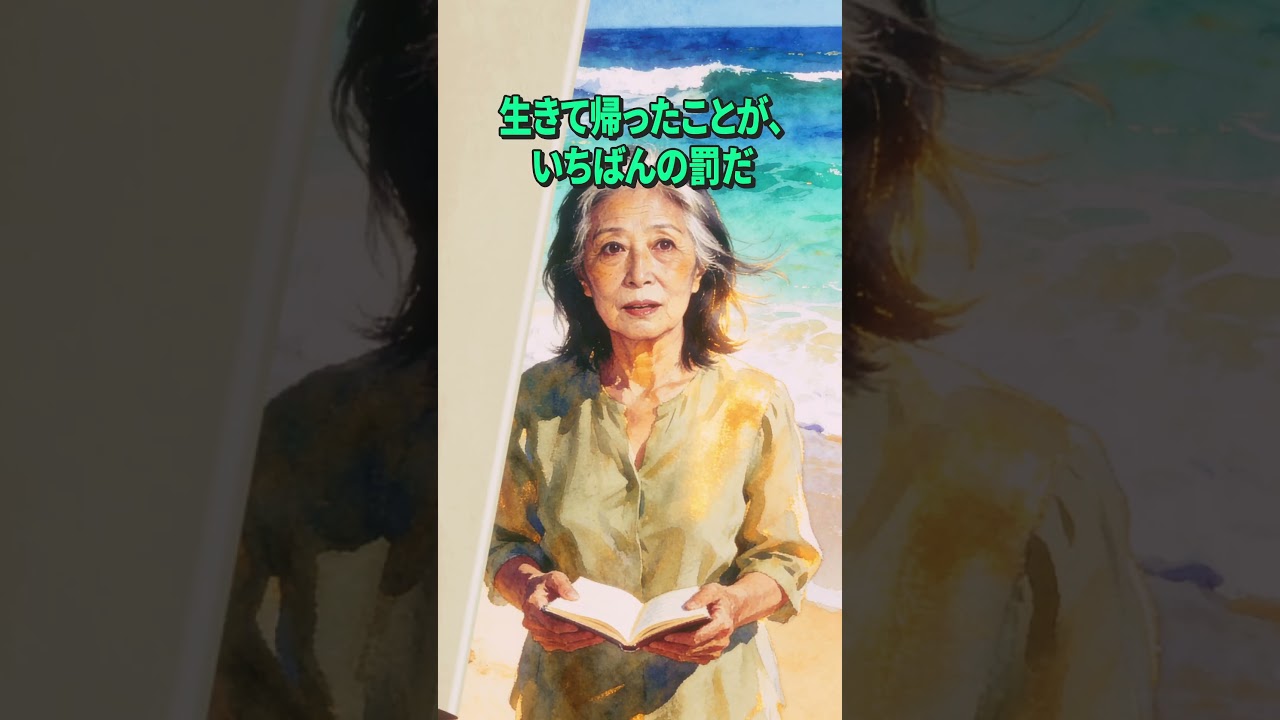 【一生語らなかった父】遺品の手帳に書かれた震える一言。「生きて帰ったことが、いちばんの罰だ」｜大人の絵本