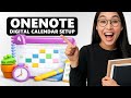 How to CREATE a MONTHLY PLANNER in ONENOTE STEP by STEP