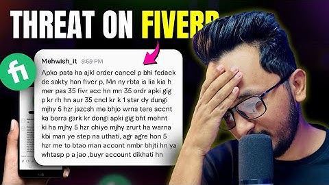 Dealing with Client Threats to Your Fiverr Profile: Negative Reviews & Order Cancellations