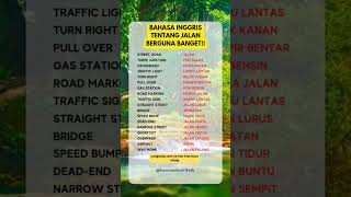bahasa inggris untuk di jalan #belajarbahasainggris #learnenglish #belajaronline #belajardarirumah