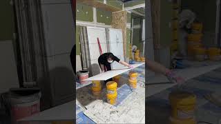 Tile installation P8743#shorts