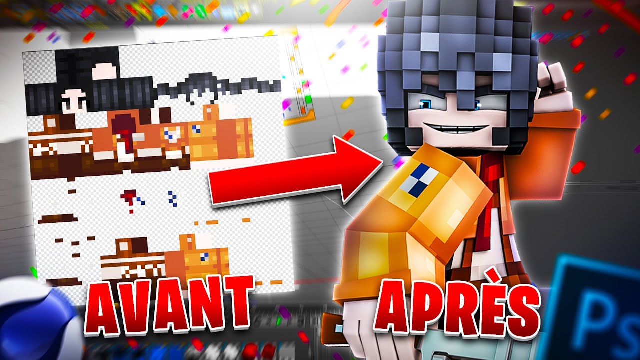 FAIRE UN RENDU MINECRAFT EN 5 MINUTES ! - C4D + PHOTOSHOP ( FAST