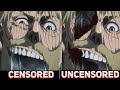 Censorship in attack on titan 2020